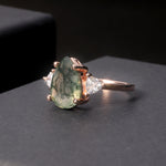 Load image into Gallery viewer, Enchanted Reverie Pear Cut Moss Agate
