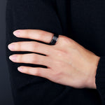 Load image into Gallery viewer, Midnight Steel Men&#39;s Ring
