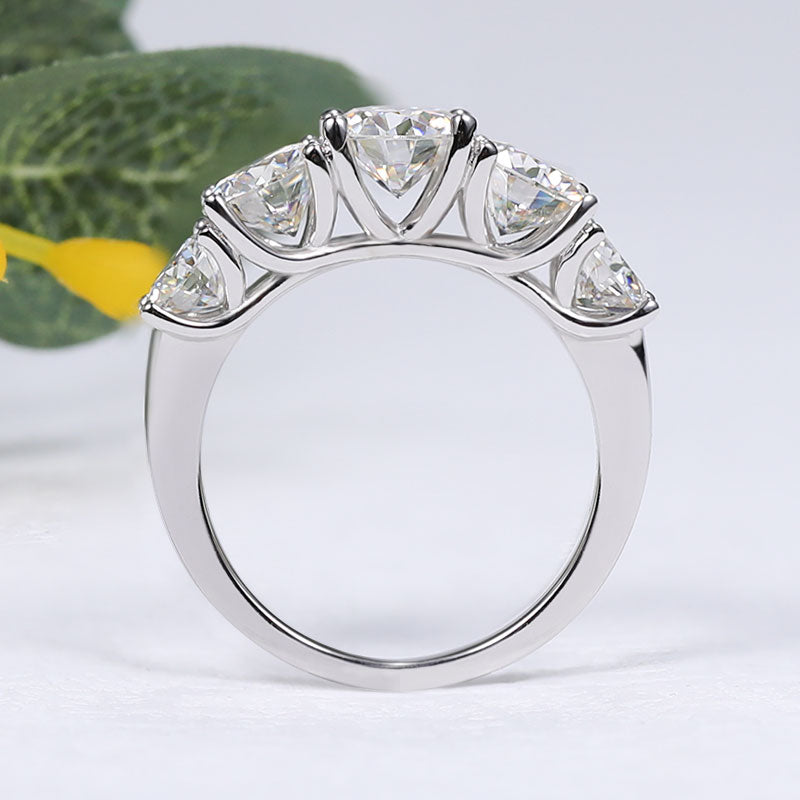 Octavia's Five Times Radiance Moissanite Ring