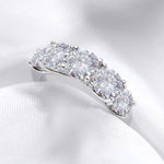 Load image into Gallery viewer, Octavia&#39;s Five Times Radiance Moissanite Ring
