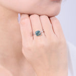 Load image into Gallery viewer, Sylvan Serenade Moss Agate Ring
