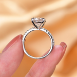 Load image into Gallery viewer, Sophia&#39;s 3.0ct Round Cut Moissanite Ring in Silver
